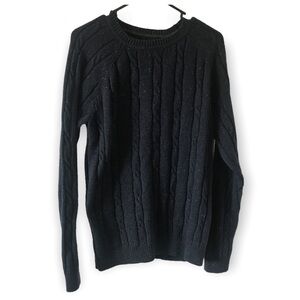 Haggar dark blue wool blend knit sweater